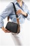 Women's Black and Tan 5-Compartment Adjustable Strap Shoulder Bag - BD10120 - 4