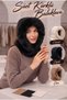 Women's Suede-Fur-Trimmed Balaclava Hat with Hooded Neck Warmer and Winter Snow Mask - 2