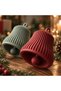 Modern 3D Printed Christmas Bell Ornament with Functional Clapper, Red and Green Bell Decor - 4
