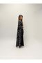 Black Suede Chiffon Abaya - 6