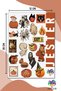 Halloween, 4 PAGES, Stickers, Daily Planner, Agenda, Planner, Bullet - 4
