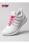 Smart Shoe Laces with Round Spring Clips and a Locking Mechanism - Mottled Pink