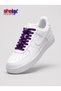 Flat-Spring Clip-Lock Smart Shoelace - Purple