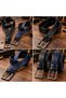 YTS LEATHER 2-Pack Genuine 4 CM Buffalo Leather Men's Belts – Black and Navy Blue, Classic Metal Buckles, Suitable for Everyday and Classic Use - 2