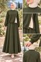 TWO-STRAND SET WITH ZIP DETAIL—KHAKI - 4