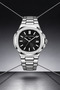 Executive Series Metallic Silver & Blue Dial Iconic Men's Watch