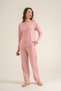 Women's Sweet Sunday Pink Long Sleeve Pajama Set Pc9295-S-V1