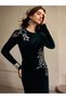 Rochie maxi, verde - 8