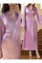 Rochie maxi, roz - 7