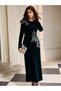 Rochie maxi, verde - 5