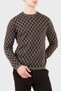 Regular Fit Crew Neck Jacquard Logo Sweater for Men SWEATER EM006360 AF27946 F6023 - 3