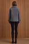 Oversized Short Coat with Jacket Collar, DARK GRAY 3204 - 6