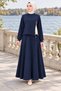 TWO-STRAND SET WITH ZIP DETAIL—NAVY BLUE