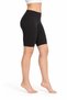 Women's 3-pack black bamboo fabric no-mark knee-high short leggings with belt - 3