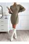 Rochie mini, maro - 2