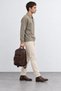 Men’s Regular-Fit Polo Collar Sweatshirt with Half-Zip | MEW2311657-1 - 3
