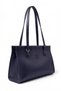 Mira Model Magnetic-Closure Navy Blue Women's Shoulder and Clutch Bag - Women's Shoulder Bag - 5