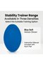 Soft Stability Trainer Balance Pad, Blue, Oval Non-Slip Ribbed Surface for Single-Foot and Double-Foot Balance Exercises, Lightweight Portable Training Pad with Instruction Manual - 6