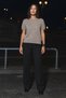 Women's Crew Neck Casual Cream Knit Sweater - 2