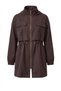 Coffee - Elastic-Cuffed Ruched Jacket COFFEE