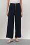 Navy Blue - Zip Detail Wide-Leg Pants NAVY BLUE - 5