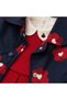 3-Piece Set for Girls: Floral Print Plush-Lined Jacket, Velvet Dress, and Blouse with Peter Pan Collar Embroidery Detail - 7