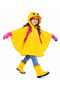 Raincoat for Girls, Ages 4–8: Waterproof, with Side Pockets, Sleeve-Through Design, Cute Hooded Poncho for School and Preschool (110x60 cm) - 3
