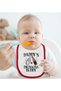 BK Kids "Daddy's Drinking Buddy" Red Baby Bib - 2 - 2