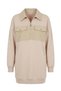 Beige - Zippered Pocket Tunic BEIGE
