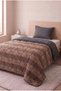 Single-Size, Reversible Welsoft Fleece Duvet | High Quality, Plush Filling, Quilted Stitching | Includes Pillowcase | 155x215 cm