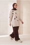Stone-Embellished Soft Textured Flexible Premium Suit