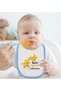 BK Kids "Auntie" Design Blue Baby Bib Set of 2 - 1 - 3