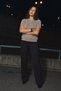 Women's Crew Neck Casual Cream Knit Sweater - 5