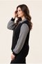 Elegant Women's Polo Collar Blouse with Tie Detail, Classic Style, Plus Size - 2