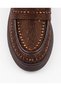 Women's Coffee-Colored Loafers embellished with stones, with a thick sole and a lightweight, slightly elevated platform - 2