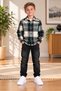 Winter Holiday flannel shirt for Ages 5–12
