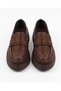 Women's Coffee-Colored Loafers embellished with stones, with a thick sole and a lightweight, slightly elevated platform - 3