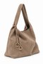 Large, loose-fitting women's shoulder bag with suede lining - 3