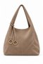 Large, loose-fitting women's shoulder bag with suede lining - 2