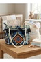 Ethnic Patterned Tassel Kilim Zippered Shoulder Bag, Bohemian Picnic Bag, 50X30 Cm. - 3