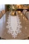 Lale 5 Piece Linen French Lace Borderless Dowry Living Room Set - 3