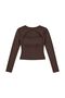 Busem Slim Fit Short Blouse with Cut-Out Details - 4
