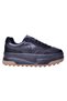 Genuine Leather Lace-Up Casual Sports Shoes, Women's Comfortable Sneakers, Black. - 2