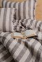 Taos Double Striped Bedding Set |   Buttoned Bohemian Set |   Bedding Set, Sheet, and 2 Pillowcases |   100% Cotton |   200X220 cm - 4