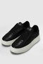 Women's Lace-Up Sneakers: Comfortable for Everyday Urban Use—Black Shoes - 4
