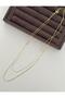 Special Edition Xp Double Thin Snake Chain Gold-Colored Necklace. - 4