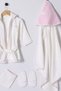 100% Cotton Baby Girl Bathrobe Set - 3