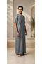Men's Moroccan Half-Sleeve Embroidered Jalabiya – Multi-color - 3