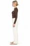 Busem Slim Fit Short Blouse with Cut-Out Details - 3