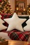 Fluffy Plush Star Pillow – Cream-Colored, Soft, and Decorative Pillow, Perfect as a Christmas or Valentine's Day Gift. - 3
